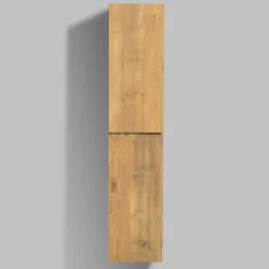 Colonne De Salle De Bains|Bernstein Meuble Colonne Armoire suspendue MDF Chêne 165x35x30cm, charnière à droite, Livrée assemblée - ALICE
