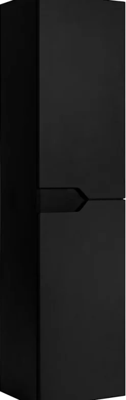 Colonne De Salle De Bains|Furnidea Meuble colonne de salle de bain suspendu MODERN noir 35 x 136 cm