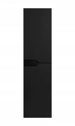 Colonne De Salle De Bains|Furnidea Meuble colonne de salle de bain suspendu MODERN noir 35 x 136 cm