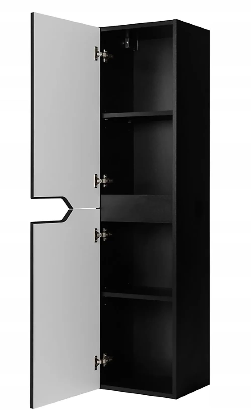 Colonne De Salle De Bains|Furnidea Meuble colonne de salle de bain suspendu MODERN noir 35 x 136 cm