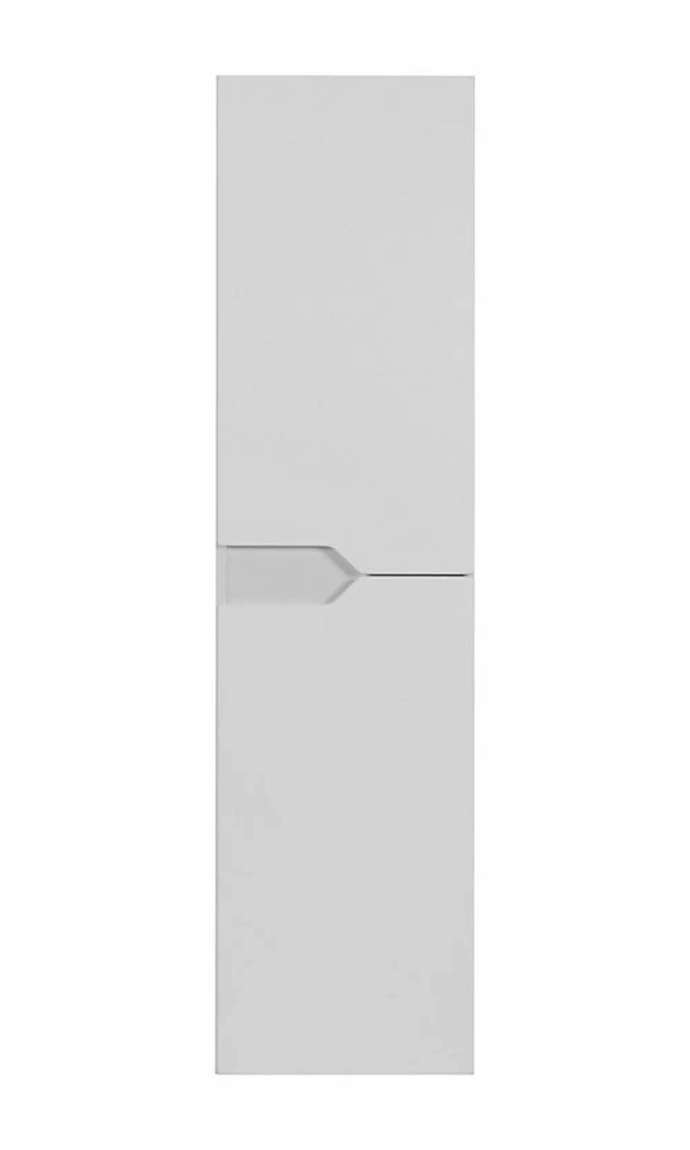 Furnidea Meuble colonne de salle de bain suspendu MODERN blanc 35 x 136 cm