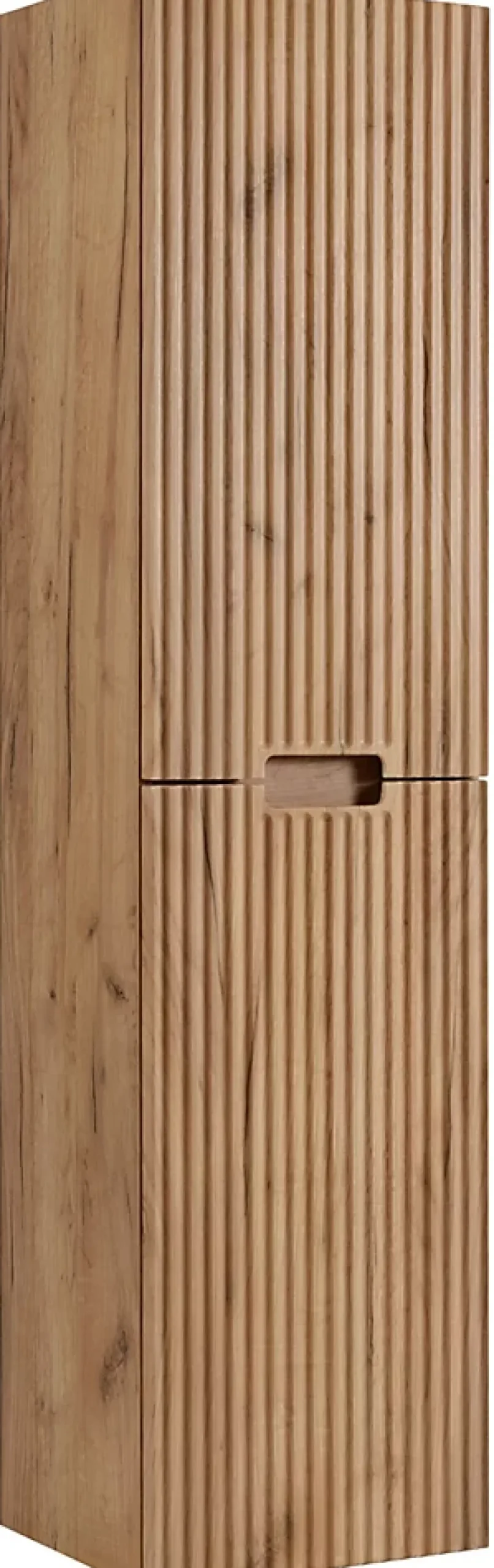 Colonne De Salle De Bains|Furnidea Meuble colonne de salle de bain suspendu VENA chêne 36 x 136 cm
