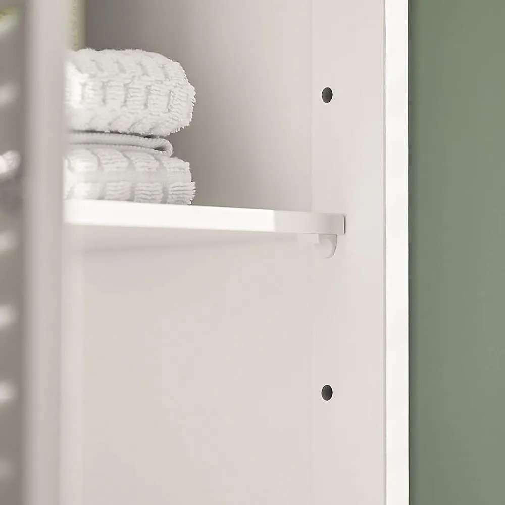Sobuy Meuble Colonne de Salle de Bain Armoire haute, FRG236-W,
