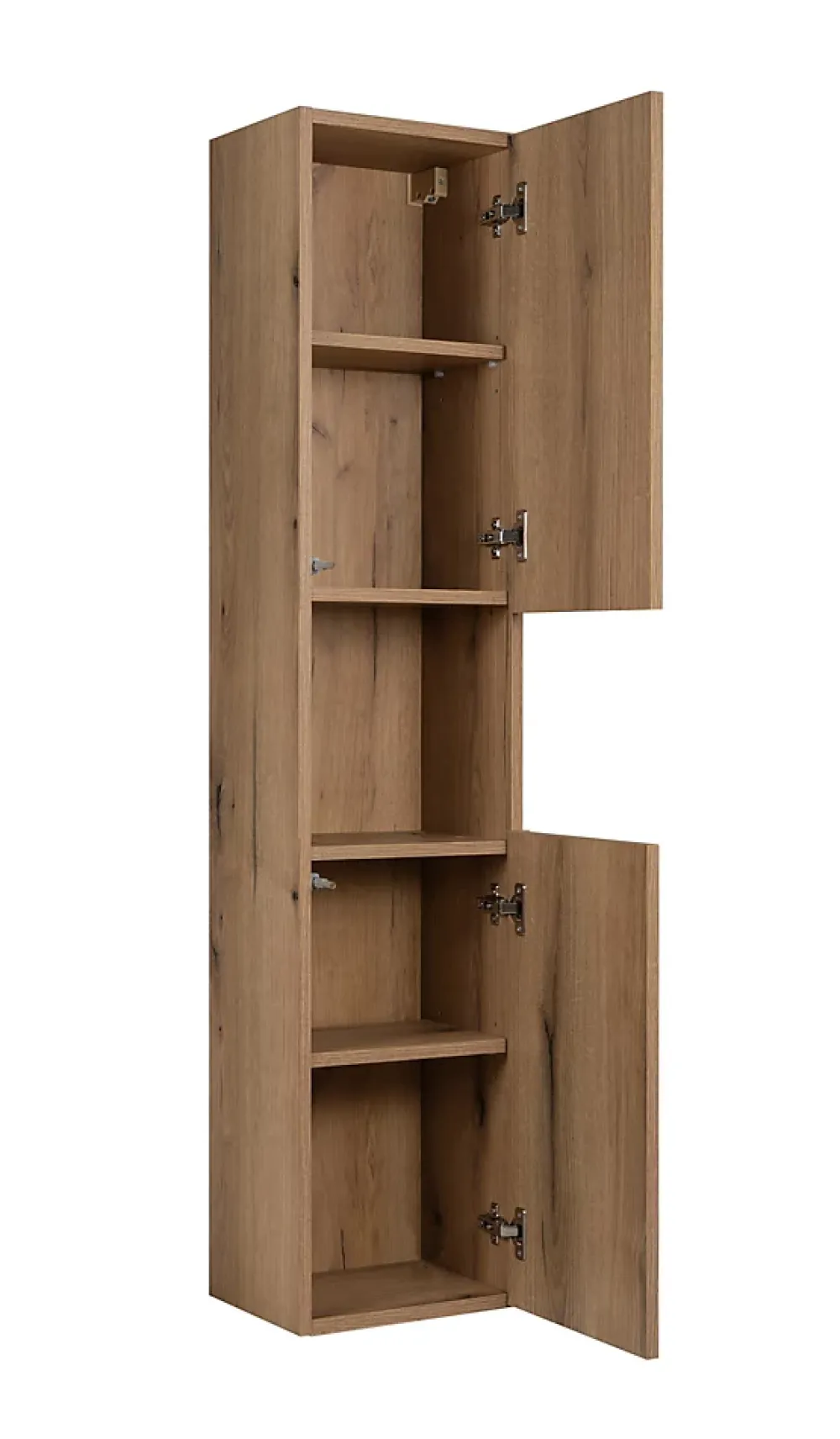 Furnidea Meuble colonne de salle de bain à suspendre NOVA OAK 30 X 140 cm