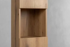 Furnidea Meuble colonne de salle de bain à suspendre NOVA OAK 30 X 140 cm