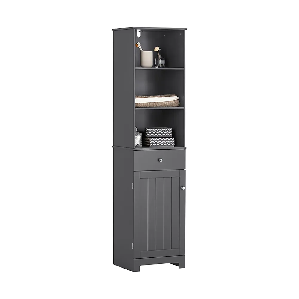 Colonne De Salle De Bains|Sobuy Meuble Colonne de Salle de Bain Armoire Rangement, BZR17-DG,