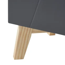 [En.Casa] Meuble colonne de salle de bain Overath 160 x 30 x 30 cm gris en.casa