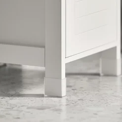 Meuble De Salle De Bains Faible Profondeur|Sobuy Meuble Colonne Meuble Bas de Salle de Bain 1 étage et 2 tiroirs FRG127-W,