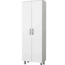 Armoire De Salle De Bains|Pier Import Meuble colonne salle de bains blanc 2 portes H 173, 6 cm JENA