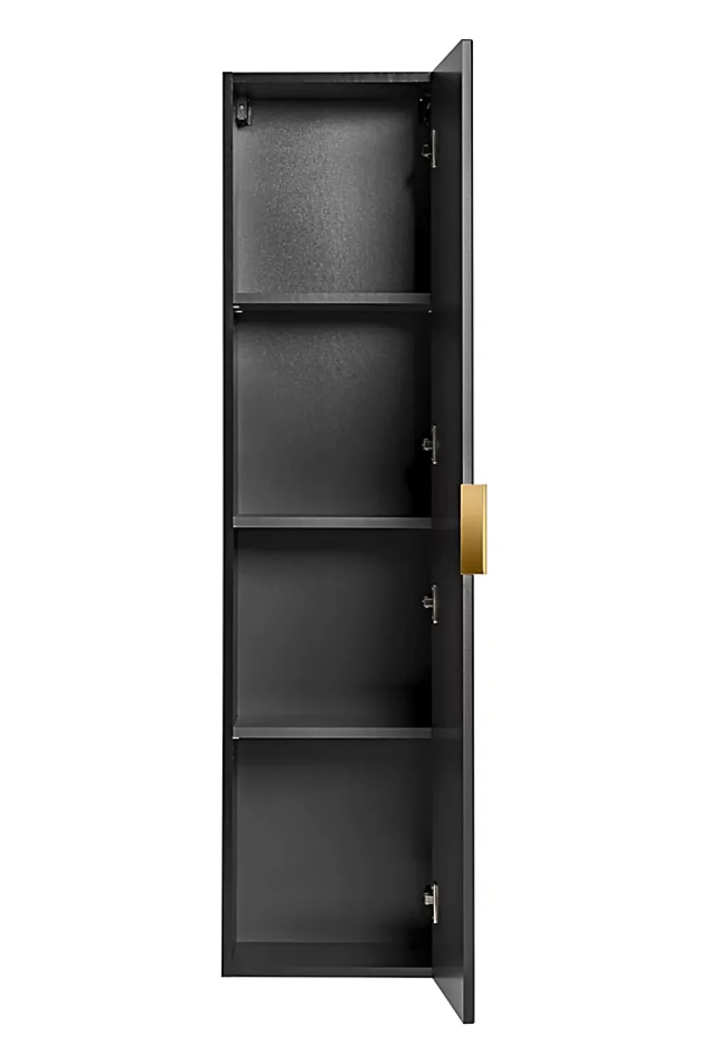 Colonne De Salle De Bains|Furnidea Meuble colonne suspendu de salle de bain ADEL NOIR 35 x 140 cm