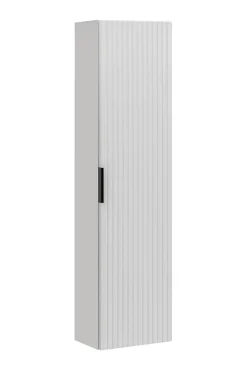 Furnidea Meuble colonne suspendu de salle de bain ADEL BLANC 35 x 140 cm