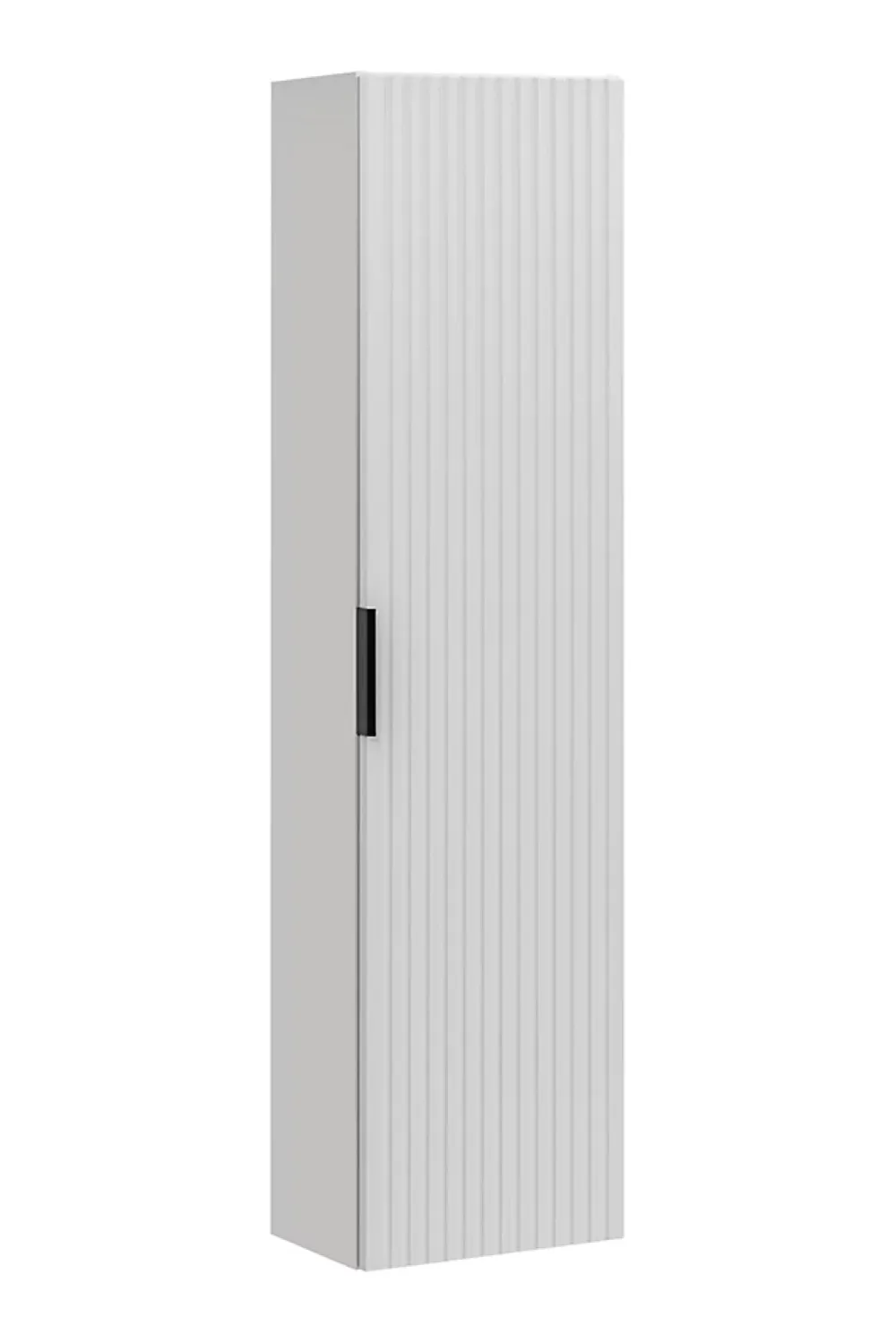 Furnidea Meuble colonne suspendu de salle de bain ADEL BLANC 35 x 140 cm