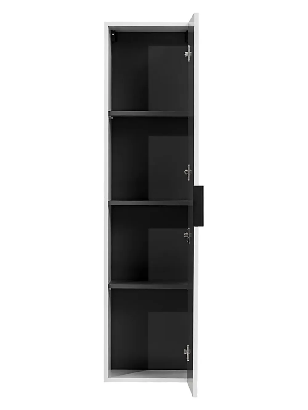 Furnidea Meuble colonne suspendu de salle de bain ADEL BLANC 35 x 140 cm