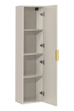 Colonne De Salle De Bains|Furnidea Meuble colonne suspendu de salle de bain ADEL CACHEMIRE 35 x 140 cm