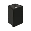 Meuble complément sous vasque graphite mat Vague 34 cm version gauche