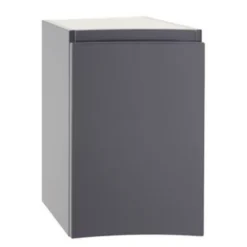 Meuble Sous-Vasque| Meuble complément sous vasque gris anthracite Vague 34 cm version gauche