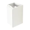 Meuble complément sous vasque blanc Vague 34 cm version gauche