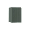 Meuble Sous-Vasque| Meuble complément sous vasque vert mat strié l.34 x H.55 x P.41 cm version gauche, Vague