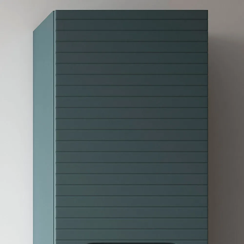 Kibath Meuble d'appoint de salle de bain BOREAL 35x27 cm finition BLEU OCÉAN mat à suspendre