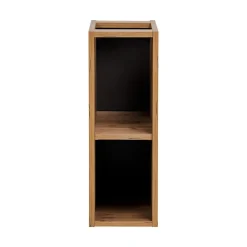Meublorama Meuble de rangement additionnel sous vasque KINOKO 2 portes Chene clair L20 x P57 x H46 cm Meuble suspendu