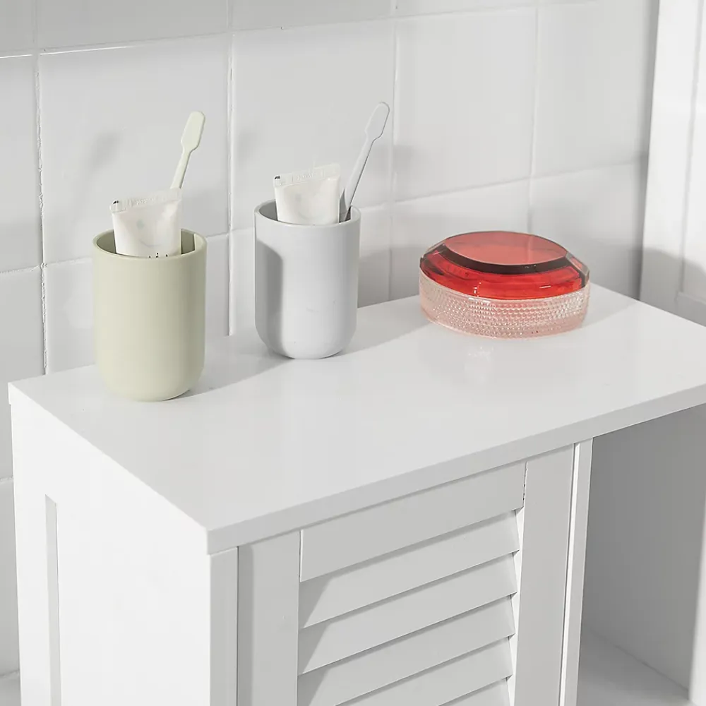 Colonne De Salle De Bains|Meuble De Salle De Bains Faible Profondeur|Sobuy Meuble de Rangement Armoire Cuisine Salle de Bain, BZR39-W,