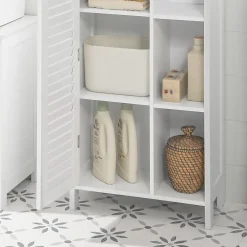 Colonne De Salle De Bains|Meuble De Salle De Bains Faible Profondeur|Sobuy Meuble de Rangement Armoire Cuisine Salle de Bain, BZR39-W,