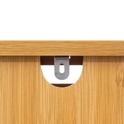 Colonne De Salle De Bains|5Five Meuble de rangement Colonne en Bambou 1 Porte H 168 cm
