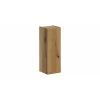 Armoire De Salle De Bains|Meublorama Meuble de rangement de salle de bain VANO 1 porte Coloris chene L20 x P57 x H18 cm Meuble suspendu