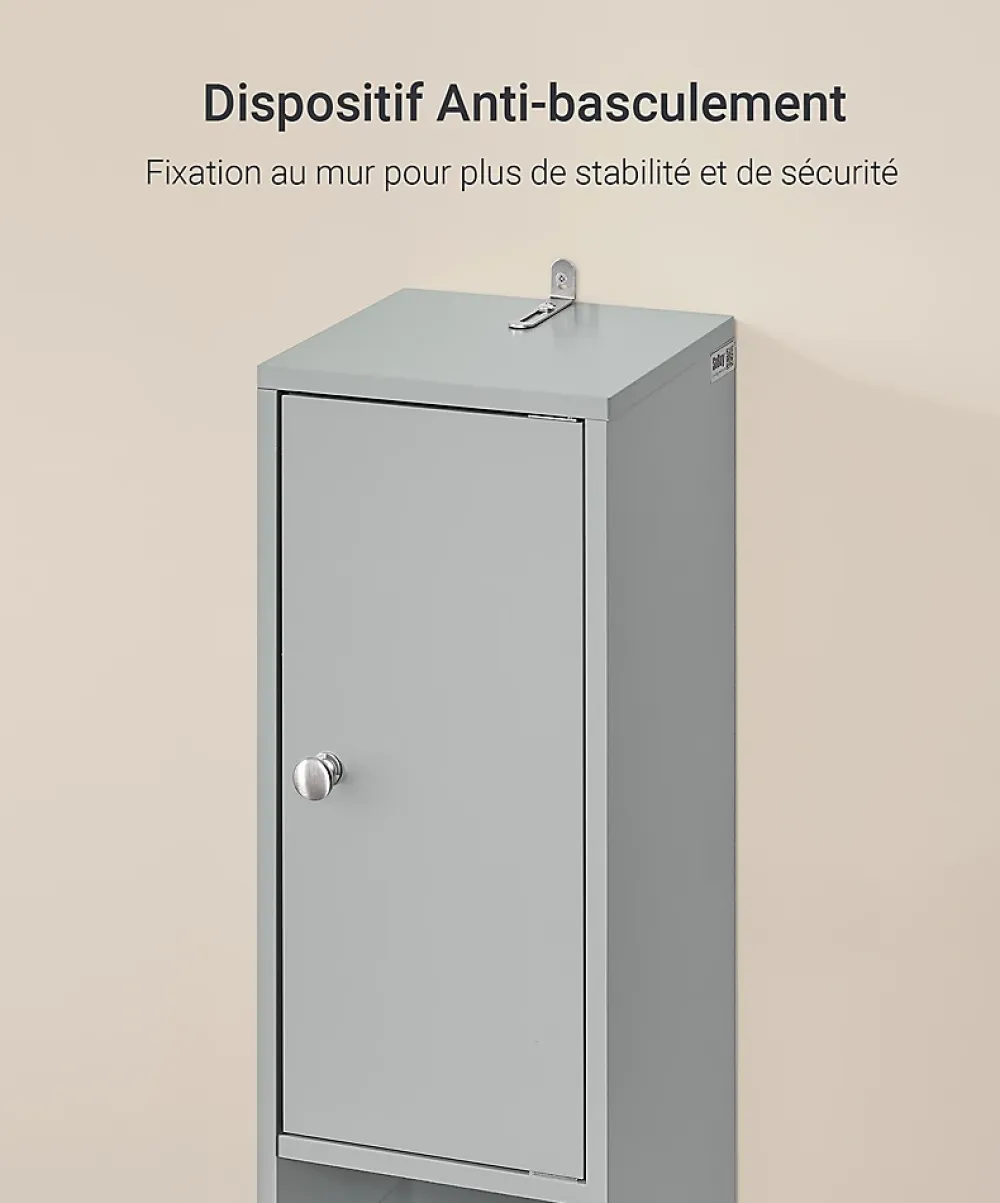 Sobuy Meuble de Rangement Meuble Colonne Armoire de Toilette, BZR34-HG,