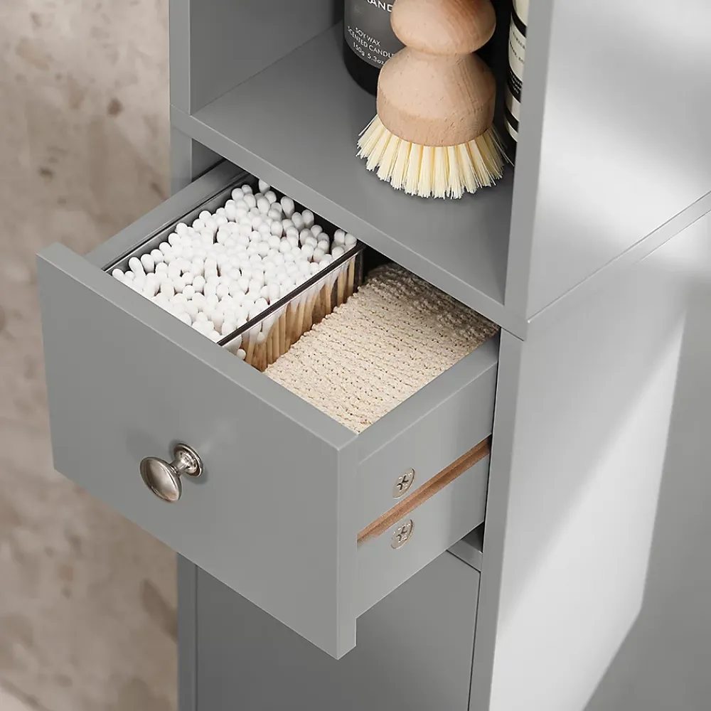 Sobuy Meuble de Rangement Meuble Colonne Armoire de Toilette, BZR34-HG,