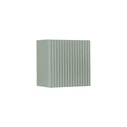 Meublorama Meuble de rangement salle de bain ELVINA 1 porte 30x30 cm Vert sauge pastel Meuble suspendu
