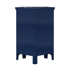 Armoire De Salle De Bains|Teamson Home Meuble de rangement sur pied effet bois bleu porte persienne