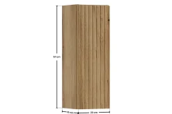 Armoire De Salle De Bains|Furnidea Meuble de rangement suspendu 20 x 57 cm NOVA chêne Coast Evoke