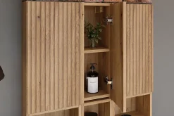Armoire De Salle De Bains|Furnidea Meuble de rangement suspendu 20 x 57 cm NOVA chêne Coast Evoke