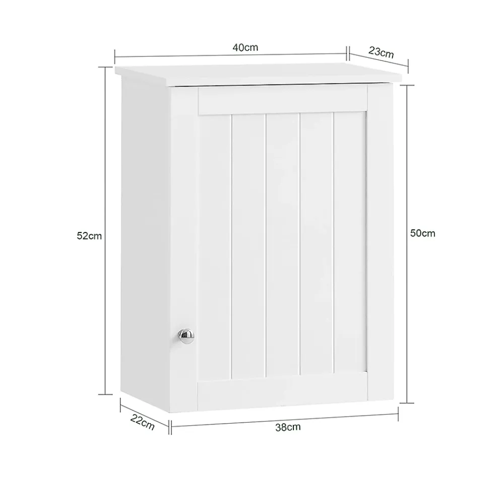 Armoire De Salle De Bains|Meuble De Salle De Bains Faible Profondeur|Sobuy Meuble de Rangementde Salle de Bain Armoire Suspendue, BZR19-W,