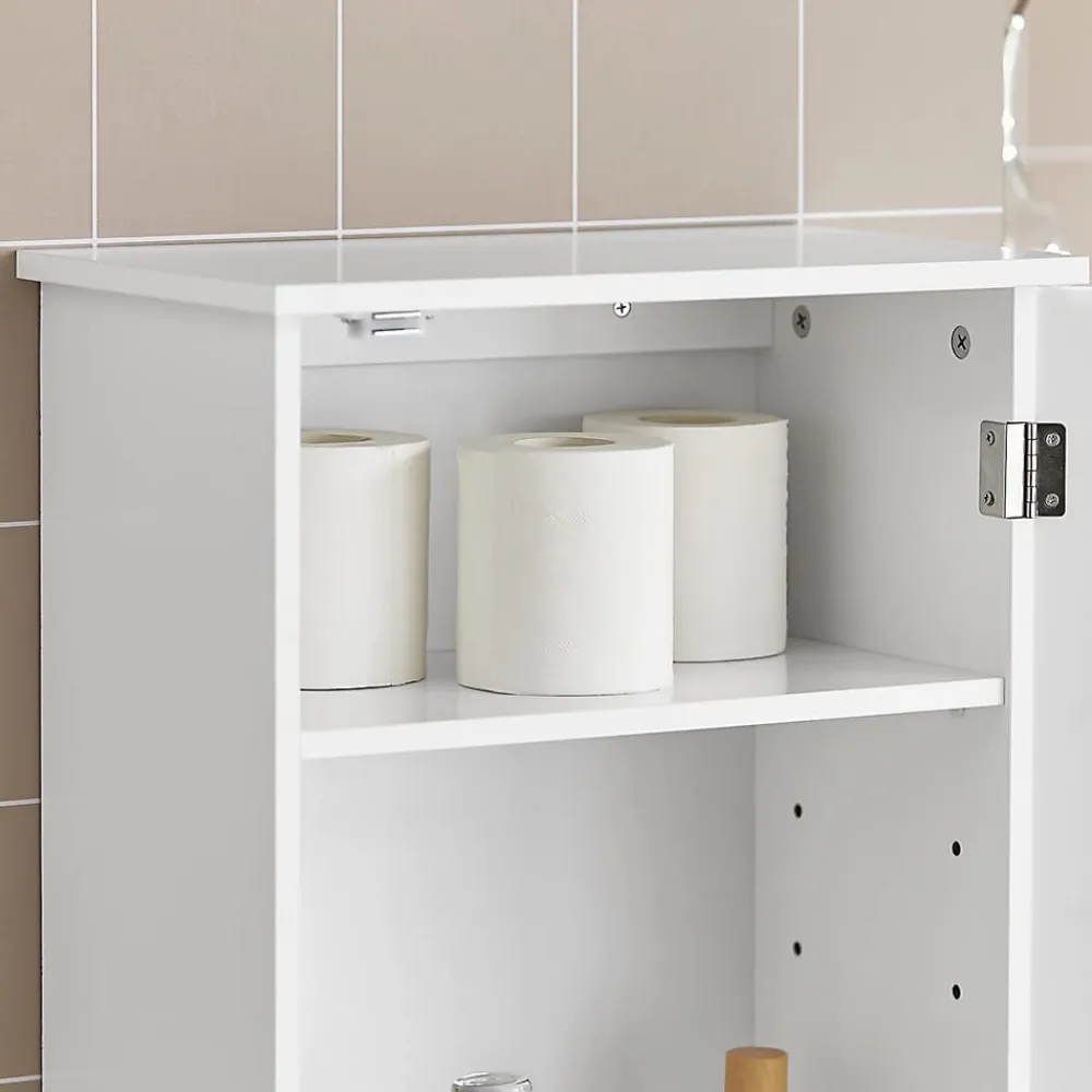 Armoire De Salle De Bains|Meuble De Salle De Bains Faible Profondeur|Sobuy Meuble de Rangementde Salle de Bain Armoire Suspendue, BZR19-W,