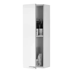 Generique Meuble de salle de bain - ARKITMOBEL - Koncept - Colonne moderne - Blanc - À monter soi-même