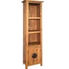 Meuble Wc|Vidaxl Meuble de salle de bain autoportant Bois pin massif 48x32x170cm