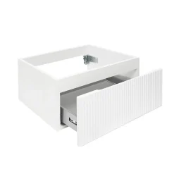 Swiss Aqua Technologies Meuble de salle de bain avec lavabo SAT Evolution 78x30x44,8 cm blanc mat (SATEVO80WMU2)