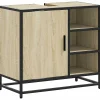 Vidaxl Meuble de salle de bain avec lavabo Chêne Sonoma 65 x 33 x 60 cm Bois d'ingénierie