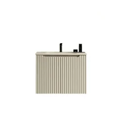 Jindoli Meuble de salle de bain avec vasque 80 cm amande Aquavenus