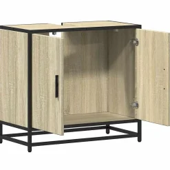 Vidaxl Meuble de salle de bain avec lavabo Chêne Sonoma 65 x 33 x 60 cm Bois d'ingénierie