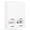 3xE Living Meuble de salle de bain, blanc, 66 x 67 x 30 cm