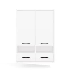 3xE Living Meuble de salle de bain, blanc, 66 x 67 x 30 cm