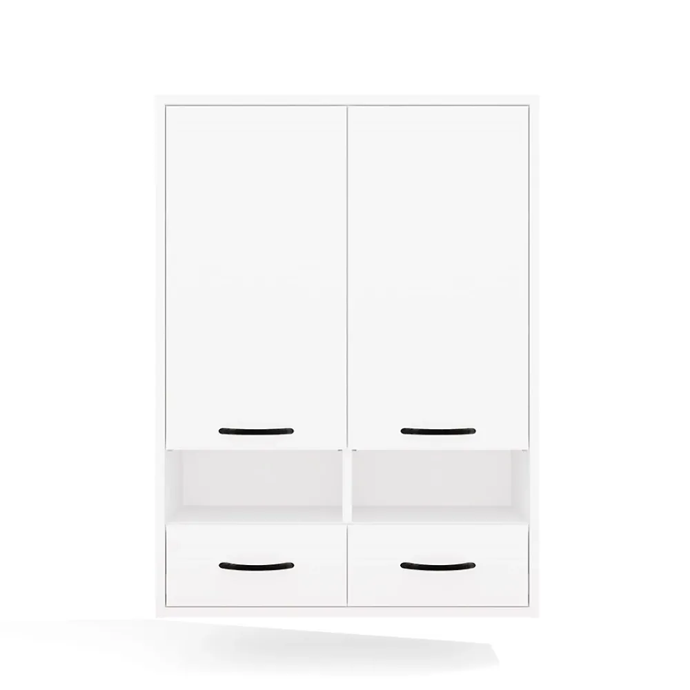 3xE Living Meuble de salle de bain, blanc, 66 x 67 x 30 cm