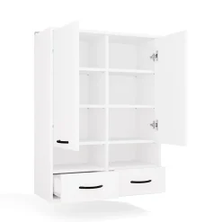 3xE Living Meuble de salle de bain, blanc, 66 x 67 x 30 cm