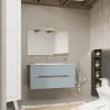 Ensemble Meuble De Salle De Bains|Kiamami Valentina Meuble De Salle De Bain Bleu Mat Et Chêne Naturel 100 Cm - Magnolia