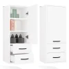 Etagère Salle De Bains|3xE Living Meuble de salle de bain, blanc, 35 x 67 x 30 cm