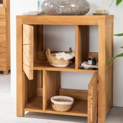 Meuble Sous-Vasque|Wanda Collection Meuble de salle de bain en teck massif Cosy 70 cm