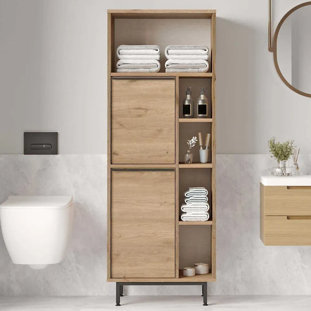 Armoire De Salle De Bains|Hanah Home Meuble de salle de bain en aggloméré Only